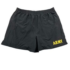 Unicor Army PT Shorts Men XL Black APFU Physical Fitness Training Trunks